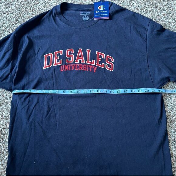 DeSales University Men’s Champion Blue Short Sleeve T-Shirt Size Extra Large New - Picture 8 of 10